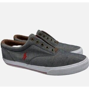 Men’s Polo Ralph Lauren Chambray Sneakers, Size 9.5D